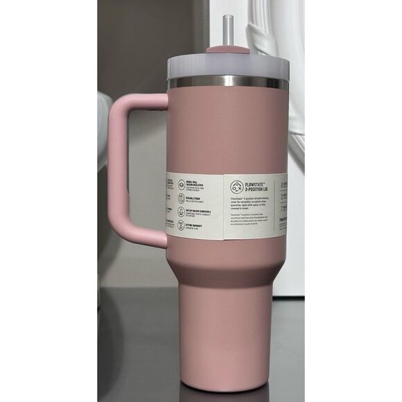Stanley Quencher H2.0 FlowState Tumbler 40oz, PINK DUSK - Picture 2 of 4